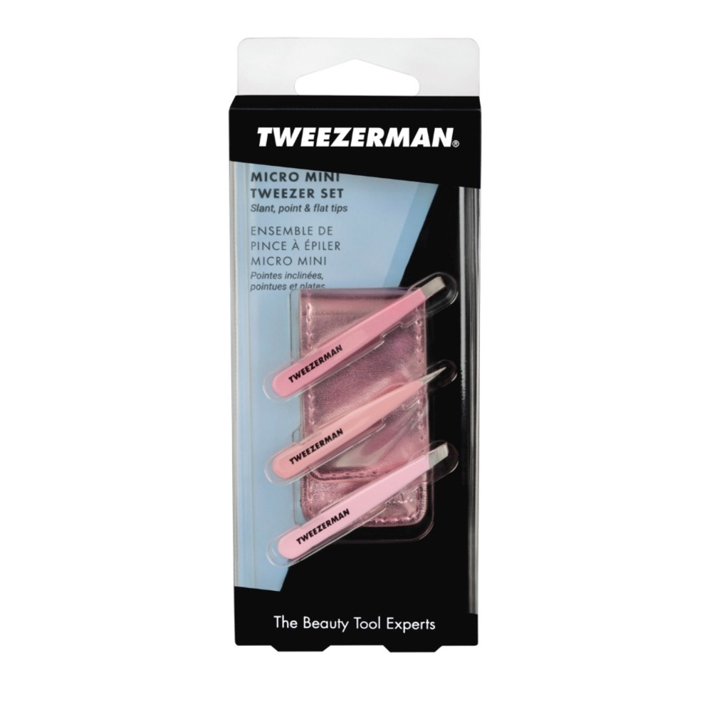Tweezerman Micro Mini Tweezer Set Pink